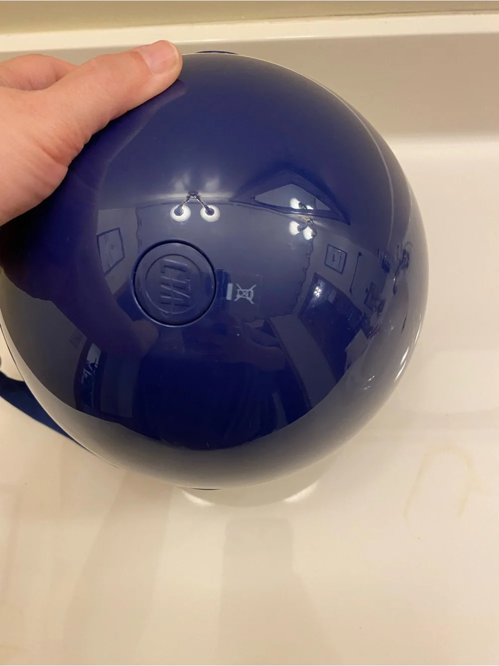 Nintendo Wii Bowling Ball Blue Controller with Wrist Strap